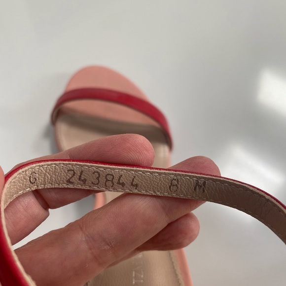 Stuart Weitzman two tone block heel - Picture 2 of 16